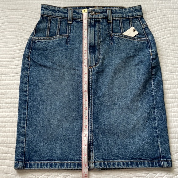 Anthropologie Favorite Daughter The JORDIE Denim Mini Skirt 24 XS NEW With Tag - Picture 13 of 17